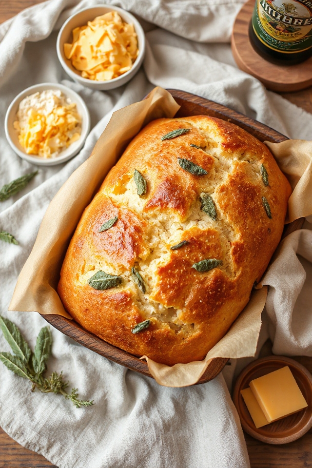 savory cheese beer bread