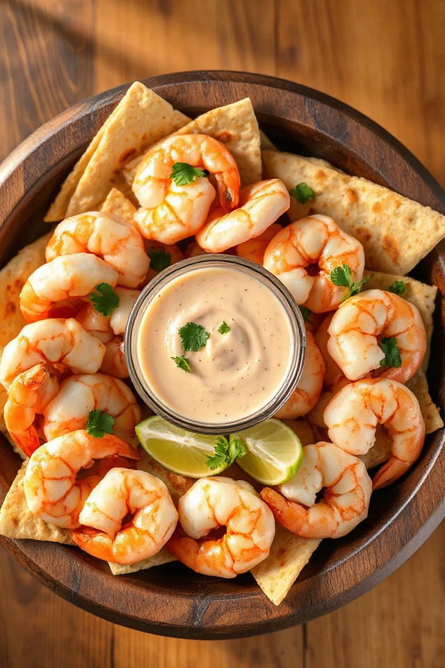 spicy shrimp with mayonnaise
