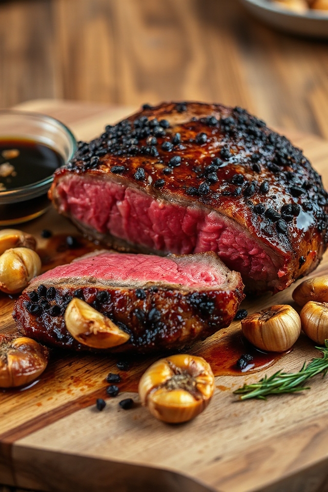 steaks marinated in stout