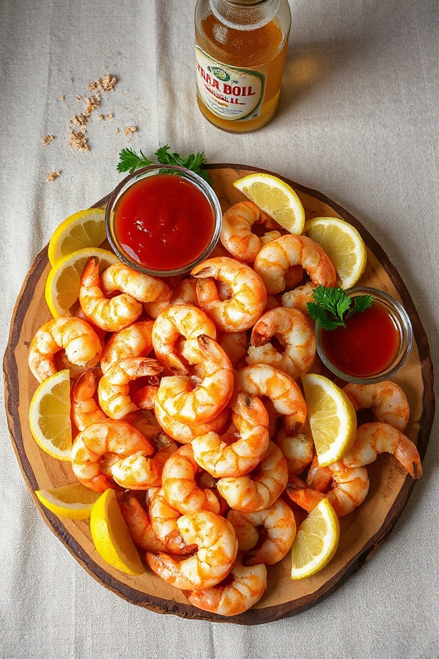 zesty beer boiled shrimp